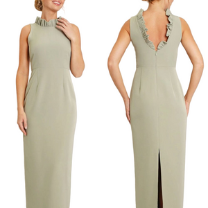 NEW CAMILYN BETH Alexandria Maxi Dress in Silver/Grey Size 2